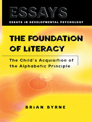cover image of The Foundation of Literacy